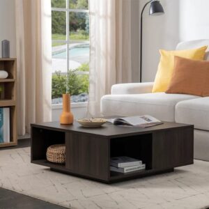 Coffee Table – Black Brown (79x79x32 cm)