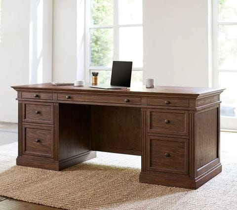 Lumber Park™ Wooden Base Director Table for Office Room – Premium Teak Elegance Meets Executive Functionality - Image 6