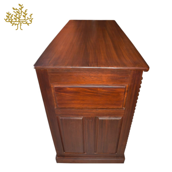 Elegant French-Style Teak Storage Table – 2 Doors & 3 Drawers Inclusive GST and Delivery - Image 13